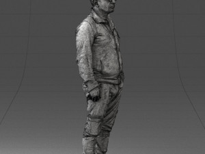 maninkhakipants1008obj Model do druku 3D