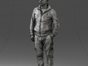 maninkhakipants1008obj Model do druku 3D