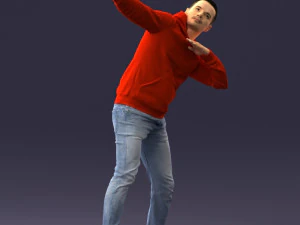 000264 Man in Dab Pose 0520 3D Model