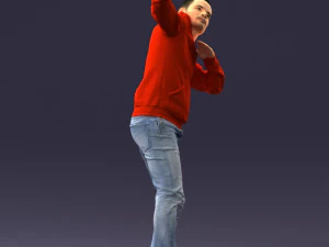 000264 Man in Dab Pose 0520 3D Model