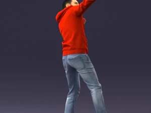 000264 Man in Dab Pose 0520 3D Model