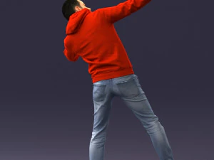 000264 Man in Dab Pose 0520 3D Model