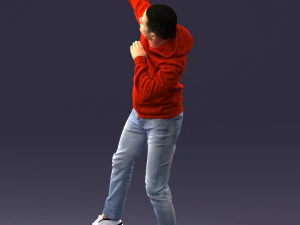 000264 Man in Dab Pose 0520 3D Model