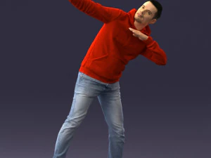 000264 Man in Dab Pose 0520 3D Model