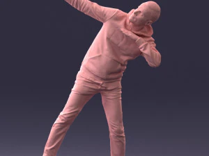 000264 Man in Dab Pose 0520 3D Model