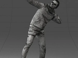 000264 Man in Dab Pose 0520 3D Model