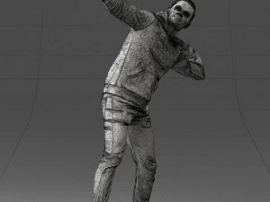 000264 Man in Dab Pose 0520 3D Model
