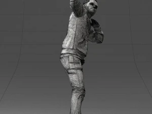000264 Man in Dab Pose 0520 3D Model