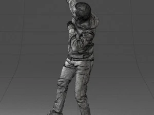 000264 Man in Dab Pose 0520 3D Model