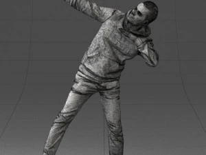 000264 Man in Dab Pose 0520 3D Model