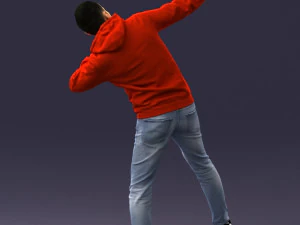 000264 Man in Dab Pose 0520 3dp 3D Print Model