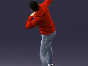 000264 Man in Dab Pose 0520 3dp 3D Print Model