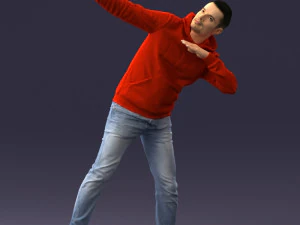 000264 Man in Dab Pose 0520 3dp 3D Print Model