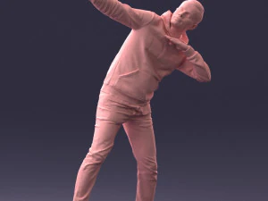 000264 Man in Dab Pose 0520 3dp 3D Print Model