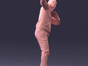 000264 Man in Dab Pose 0520 3dp 3D Print Model