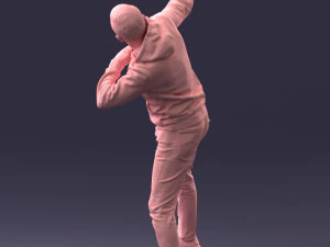 000264 Man in Dab Pose 0520 3dp 3D Print Model