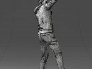 000264 Man in Dab Pose 0520 3dp 3D Print Model
