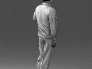 000262 Elderly Man in Casual Outfit 0424 3D Model
