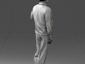 old man posed 0424 3d print ready Modèles 3D en vedette