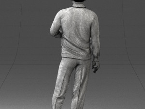 old man posed 0424 3d print ready Modèles 3D en vedette