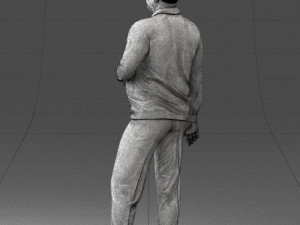 old man posed 0424 3d print ready Modèles 3D en vedette