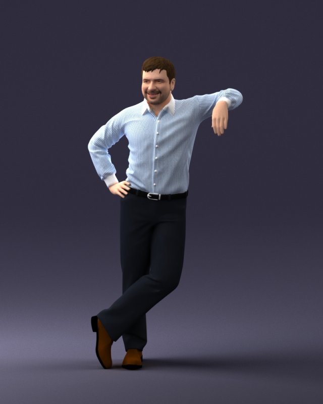 man 0726 Model 3D .c4d .max .obj .3ds .fbx .stl .blend 