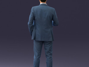 000122 Confident Businessman Giving a Thumbs Up 0307 3dp 3D Print Model