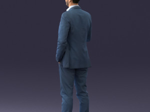 000122 Confident Businessman Giving a Thumbs Up 0307 3dp 3D Print Model