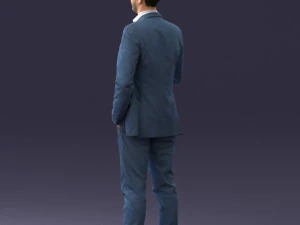 000122 Confident Businessman Giving a Thumbs Up 0307 3dp 3D Print Model