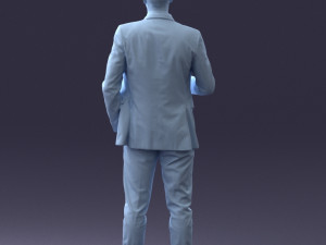 000122 Confident Businessman Giving a Thumbs Up 0307 3dp 3D Print Model