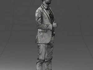 000122 Confident Businessman Giving a Thumbs Up 0307 3dp 3D Print Model