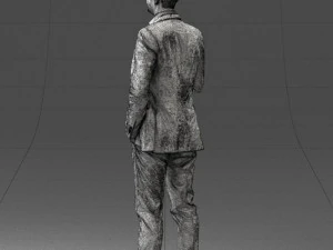 000122 Confident Businessman Giving a Thumbs Up 0307 3dp 3D Print Model