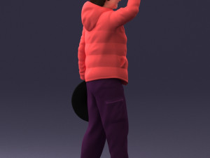 woman with hat 0111 Modèle 3D