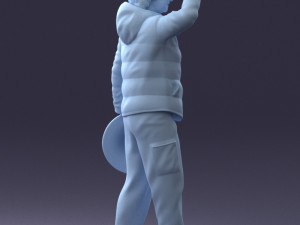 woman with hat 0111 Modèle 3D