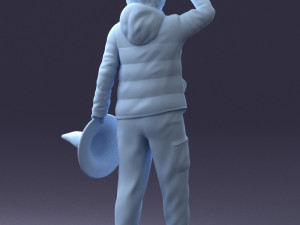 woman with hat 0111 Modèle 3D