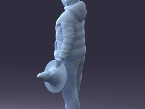 woman with hat 0111 Modèle 3D