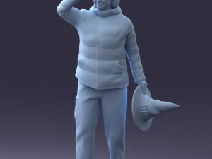 woman with hat 0111 Modèle 3D