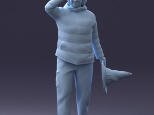 woman with hat 0111 Modèle 3D