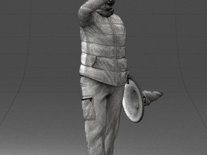 woman with hat 0111 Modèle 3D