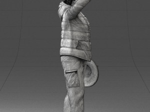 woman with hat 0111 Modèle 3D