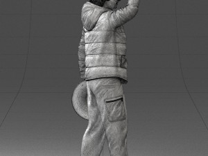 woman with hat 0111 Modèle 3D