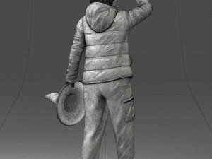 woman with hat 0111 Modèle 3D