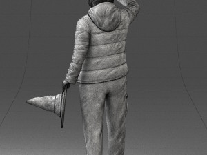 woman with hat 0111 Modèle 3D