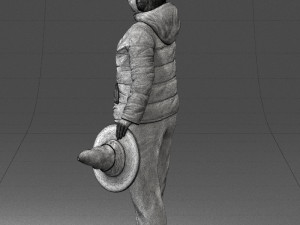 woman with hat 0111 Modèle 3D