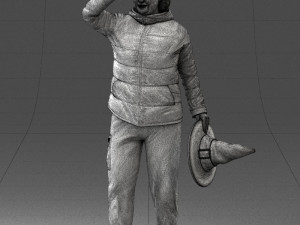 woman with hat 0111 Modèle 3D