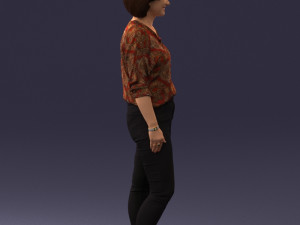 000119 Casual Middle-Aged Woman 0219 3dp 3D Принт Модель