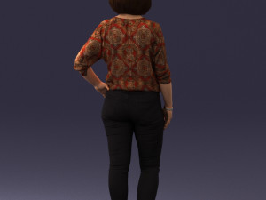 000119 Casual Middle-Aged Woman 0219 3dp 3D Принт Модель