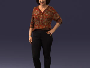 000119 Casual Middle-Aged Woman 0219 3dp 3D Print Model