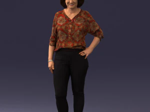 000119 Casual Middle-Aged Woman 0219 3dp 3D Print Model
