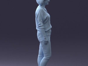 000119 Casual Middle-Aged Woman 0219 3dp 3D Принт Модель